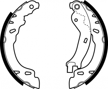 ARKA PABUÇ BALATA FIAT 500 1.2-1.3D 07 09 PANDA 169 1.1-1.2 03 09 1.3D 03 06 180x32 - Marka : DELPHI
