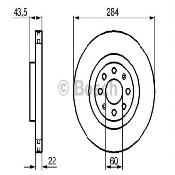 ÖN FREN AYNASI GARANTE PUNTO 1.4 TJET 1.3-1.9 MTJ 05 CORSA 1.3 CDTI 06 284x22x6DLxHAV 986479224 Marka : BOSCH
