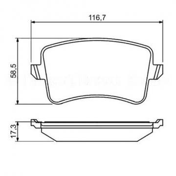 ARKA BALATA A4-A5-Q5 09 GDB1765 0986TB3123 Marka : BOSCH