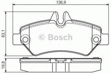 ARKA BALATA CRAFTER 2.5 TDI 06 -SPRINTER 6.06 0986TB2981 Marka : BOSCH