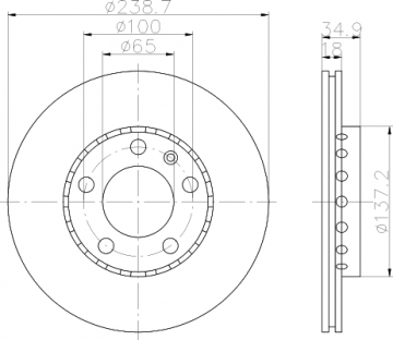 ÖN FREN AYNASI POLO 07 FABIA 00 FOX 03 1.2-1.4 16V-1.6 16V-1.9SDI 239x18x5DLxHAVALI Marka : BOSCH