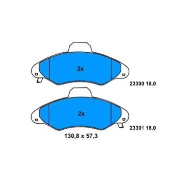 0986TB2184 ÖN BALATA ESCORT V-VI-VII 90-98 FİŞSİZ Marka : BOSCH