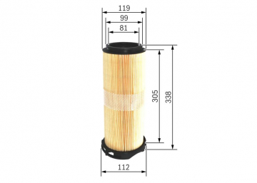 HAVA FİLTRESİ MERCEDES C-KLASSE W204/C204/S204 C 220 CDI 170HP 03/07-10/08 Marka : BOSCH