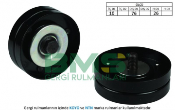 ALTERNATÖR GERGİ RULMANI POLO-GOLF4-BORA 1.4-1.6 16V AHW-BCB Marka : BMS