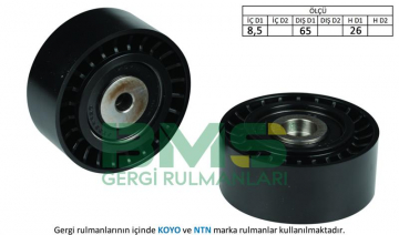 ALTERNATÖR GERGİ RULMANI TOUAREG-A4-A5-A6-A8-Q5-Q7 2.7-3.0TDI 2004 CGLC-BKS-BMK-BUN Marka : BMS