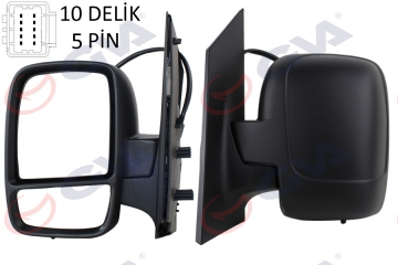 DIŞ DİKİZ AYNASI SOL SCUDO-EXPERT 07 ELEKTRİKLİ ISITMALI KONVEKS 5 FİŞ VM-6116EHL Marka : GVA
