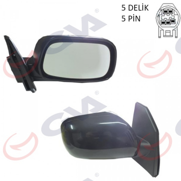 DIŞ DİKİZ AYNASI SAĞ COROLLA 02 ELEKTRİKLİ ISITMALI KONVEKS 5 FİŞ VM-277EHR Marka : GVA