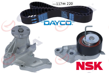 DEVİRDAİMLİ EKSANTRİK GERGİ KİTİ 117x220 FIESTA IV-V 95 FOCUS 98 FUSION 02 1.25i -1.4i-1.6i 16V Marka : GVA