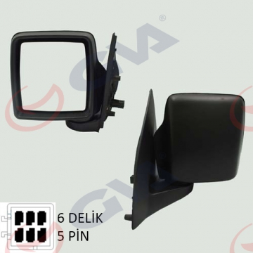 DIŞ DİKİZ AYNASI SOL COMBO C 01 ELEKTRİKLİ ISITMALI KONVEKS 5 FİŞ VM-965EHL Marka : GVA