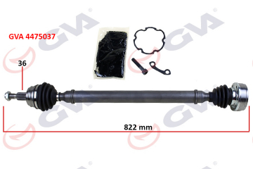 KOMPLE AKS SAĞ GOLF IV-BORA-LEON 97-05 1.4-1.6 822mm Marka : GVA