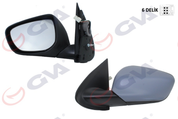 DIŞ DİKİZ AYNASI SOL C-ELYSEE-301 13 ELEKTRİKLİ ISITMALI ASTARLI KONVEKS 5 FİŞ VM-512EHPSR Marka : GVA