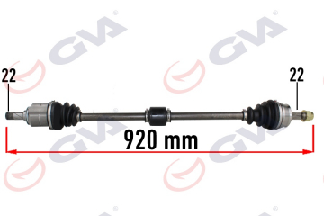 KOMPLE AKS SAĞ OPEL CORSA D 1.0-1.2-1.4 07-14 -CORSA E 15 -ADAM 13 920mm Marka : GVA