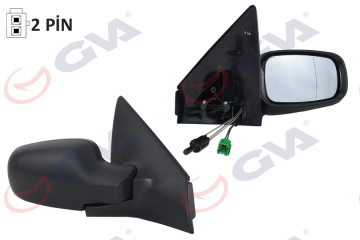 DIŞ DİKİZ AYNASI SAĞ MEGANE 99 MEKANİK KONVEKS SENSÖRLÜ 2 FİŞ VM-138SR Marka : GVA
