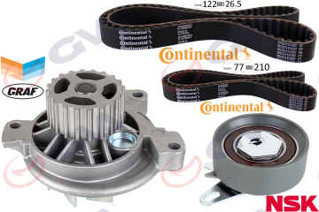 DEVİRDAİMLİ TRİGER SETİ 122x26.5 TRANSPORTER T4 2.4D 90-03 AJA K065323XS 2 KAYIŞ 1 GERGİ Marka : GVA