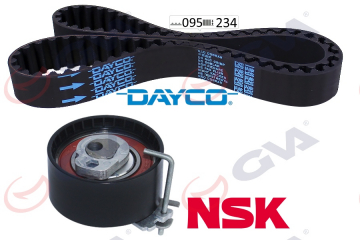 EKSANTRİK GERGİ KİTİ 095x234 CLIO II-III-KANGOO-LOGAN-SANDERO-MODUS 1.2-1.2 16V D4F-D7F K015577XS Marka : GVA