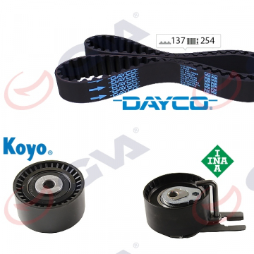EKSANTRİK GERGİ KİTİ 137x254 P207-307-308-PART-C3-C4-C5-BERL 1.6HDI-FIESTA-FOCUS 1.6TDI K015598XS Marka : GVA
