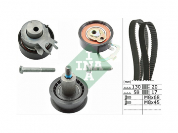 EKSANTRİK GERGİ KİTİ GOLF-BORA-CADDYII-III-GOLF IV-POLO-OCTAVIA 1.4-1.6 16V AFY-AFK 5PARÇA Marka : INA
