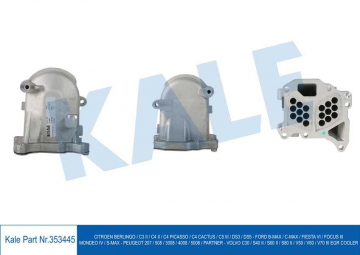 EGR SOĞUTUCU P207-P508-P3008-P5008-PART-BERL-C3-C4-C5-DS3-DS5-C-MAX-FIESTA-FOCUS-S40-S60-S80-V60-V70 Marka : KALE