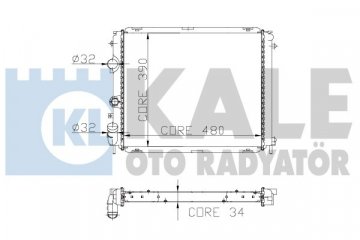 RADYATÖR CLIO II 98 KNG 98-03 AC MEK 480x391x34 1 SIRA ALB SİSTEM Marka : KALE