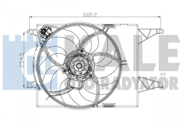 FAN GRUBU DAVLUMBAZLI FIAT LINEA 1.4 MPI AC ELEKTRO FAN GRUBU Marka : KALE