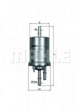YAKIT FİLTRESİ GOLF V-JETTA III-POLO IV-CADDY III-FABIA II-OCTAVIA II-A3-IBIZA IV-1.4-1.6 16V 4 BAR Marka : MAHLE
