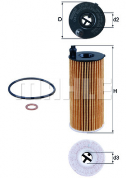 OX813/1D YAĞ FİLTRESİ BMW 116İ-118İ-120İ-125 M SPORT 15 Marka : MAHLE