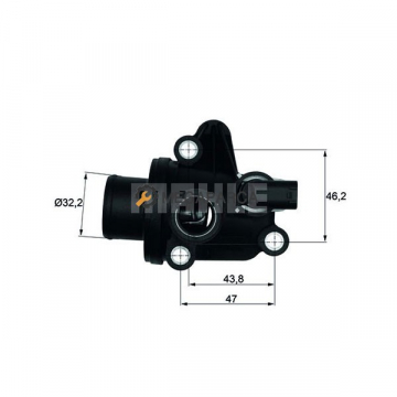 TERMOSTAT KOMPLE MERCEDES-BENZ A-CLASS W168 87C Marka : MAHLE