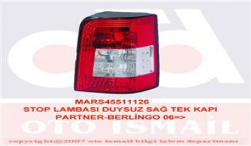 STOP LAMBASI DUYSUZ SAĞ TEK KAPI PARTNER-BERLINGO 06 Marka : MARS-