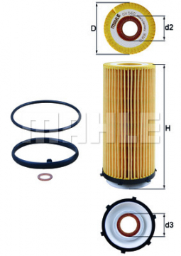YAĞ FİLTRESİ BMW E90 E91 E92 F07 F10 F18 F11 F01 F02 F03 F04 E70 E71 E72 DİZEL Marka : MAHLE