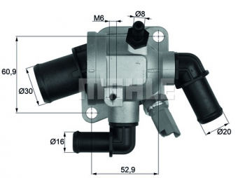 TERMOSTAT G982.88 KOMPLE 88C DOBLO-FIORINO-LINEA-PUNTO-CORSA D-ASTRA H-COMBO 1.3JTD-CDTİ MÜŞÜRLÜ Marka : MAHLE