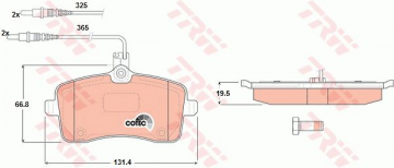 ÖN BALATA P407 SW 1.6 2.0 HDI 2.0 1.8 16V 110 FAP 05/04 Marka : TRW