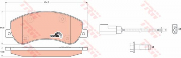 ÖN BALATA VW AMAROK 2.0 10 TRANSİT V184- V347 2.2 2.4 3.2 TDCI 07.06 11 FİŞLİ Marka : TRW