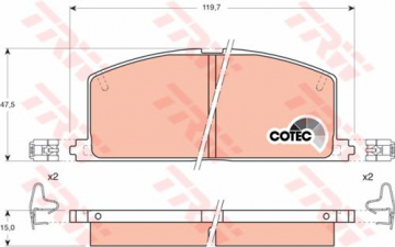 ÖN BALATA COROLLA-CAMRY-CORNA-CARİNA 95 Marka : TRW