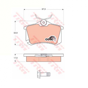 ARKA BALATA FLUENCE-MGN II-III-207-308-307-PARTNER-C3-C4-BORA-PASSAT 97 GOLF IV-V-POLO 87x52.9x17 Marka : TRW