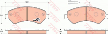 ÖN BALATA BOXER 2.2-3.0 HDI 4 06 11 DUCATO MTJ 07.06 11 JUMPER 2.2-3.0 HDI 4.06 11 Marka : TRW