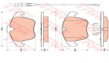 ÖN BALATA FİŞLİ P407 2.0HDİ 04 10 P508 1.6 1.10 C5 1.6 1.8 2.0 1.6 HDI-2.0 HDI 08 12 208 1.2 Marka : TRW