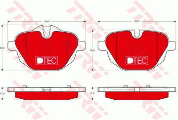 ARKA BALATA DTEC BMW 5 F10 5 TOURİNG F11 X3 F25 X4 F26 Z4 ROADSTER E89 01-14 Marka : TRW