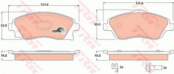 ÖN BALATA COMBO C-CORSA C 1.3-1.7 CDTI 01 MERIVA 03 TIGRA 04 Marka : TRW