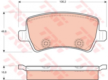 ARKA BALATA MONDEO 07 GALAXY 06 SMAX 06 VOLVO S60 S80 06 V70 07 V60 XC60 FREELANDER 2.2 06 Marka : TRW