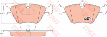 ÖN BALATA BMW E36 M3 3.0 3.2 95-99 E46 M3 00 E34 518İ 520İ TD 89-95 7 86-92 Z3 98-01 GDB1064 Marka : TRW