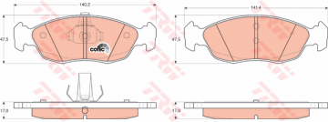 ÖN BALATA FİŞSİZ P306 93-01 XSARA 2.0 16V 97-05 P106-SAXO 1.4-1.6 Marka : TRW