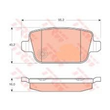 ARKA BALATA MONDEO 07 GALAXY 06 SMAX 06 VOLVO V70 08 S80 06 XC70 07 FREELANDER 2.2 06 Marka : TRW