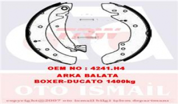 ARKA PABUÇ BALATA BOXER 94-4.02 DUCATO 94-2.02 JUMPER 94-2.02 1400kg 254x57 Marka : TRW
