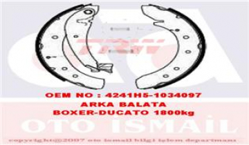 ARKA PABUÇ BALATA BOXER 94-02 DUCATO JUMPER 94-02 SCUDO 07 JUMPY 1.6HDİ 07 1800kg 254x57 Marka : TRW