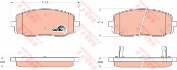ÖN BALATA HYUNDAI İ10-1.0 1.1-1.2 08 11 KIA PICANTO 1.0-1-1 08 Marka : TRW