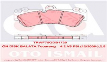 ÖN BALATA TOUAREG 10/02 CAYENNE 02 Q7 06 17 İNÇ Marka : TRW
