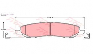 ÖN BALATA LANCER SEDAN 03 SPORTBACK 08 GALANT 97-04 C4 1.6HDİ 1.8HDİ 12 P4008 12 Marka : TRW