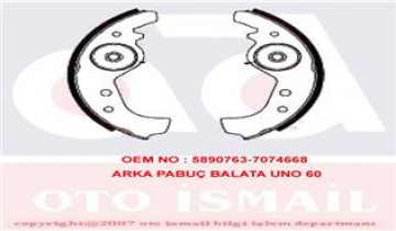 ARKA PABUÇ BALATA UNO 60 91-04 Marka : TRW