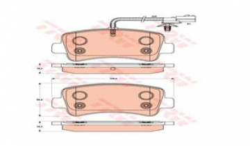 ARKA BALATA MASTER III -MOVANO 2.3 DCİ-CDTİ 10 TEK TEKER 440601186R-440604591R Marka : TRW