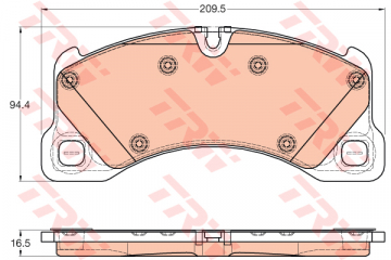 ÖN BALATA VW TOUAREG 3.0 V6-4.2 V8 10 PORSCHE CAYENNE 3.0-3.6-4.2-4.8 10 Marka : TRW